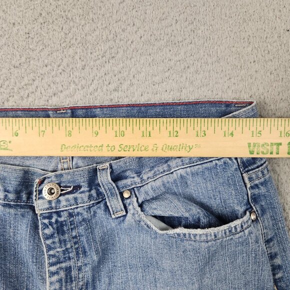 Tommy Hilfiger Jeans Women's 10 Classic Boot Relaxed Fit Y2K Trouser Blue Denim - Picture 3 of 10